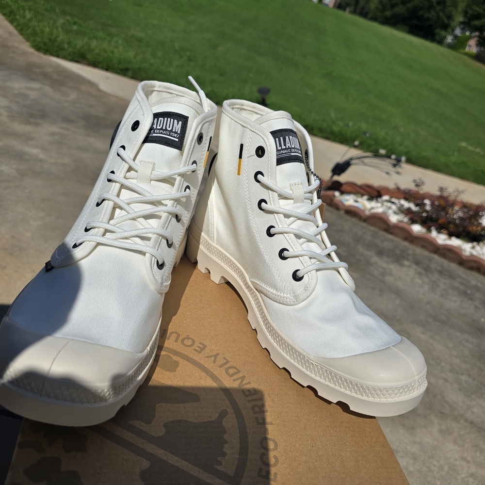 Palladium Men's Off-White High-Top Sneakers